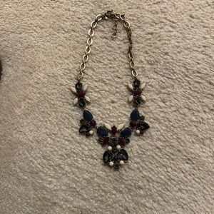 Elegant Multi-Color Statement Necklace
